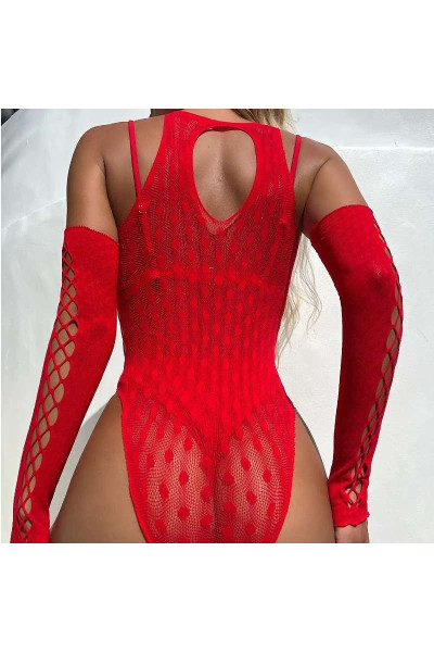 BODYSTOCKING BODY Z RĘKAWICZKAMI